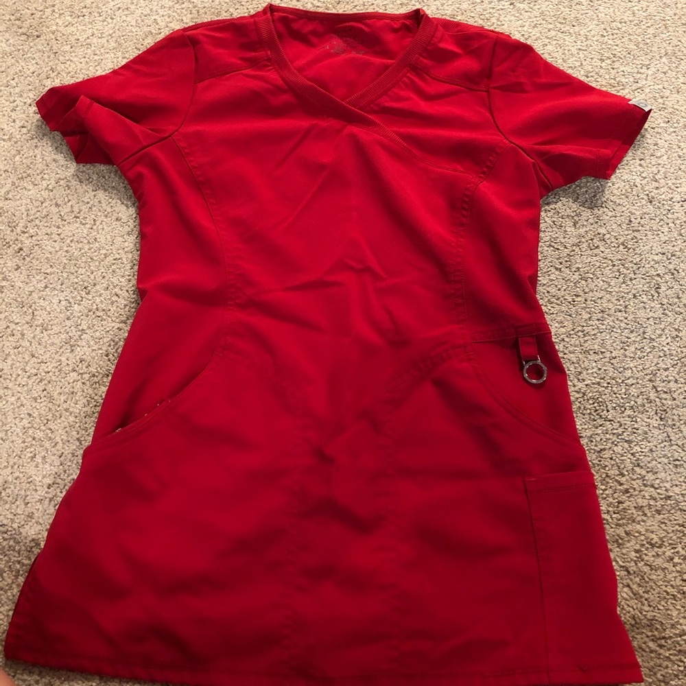 Cherokee Infinity Red scrub top